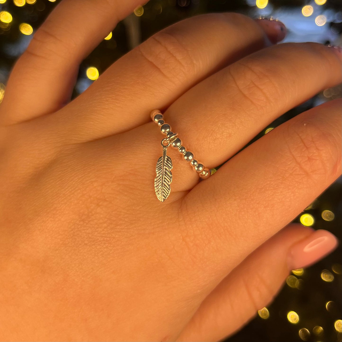 Feather Stretch Ring