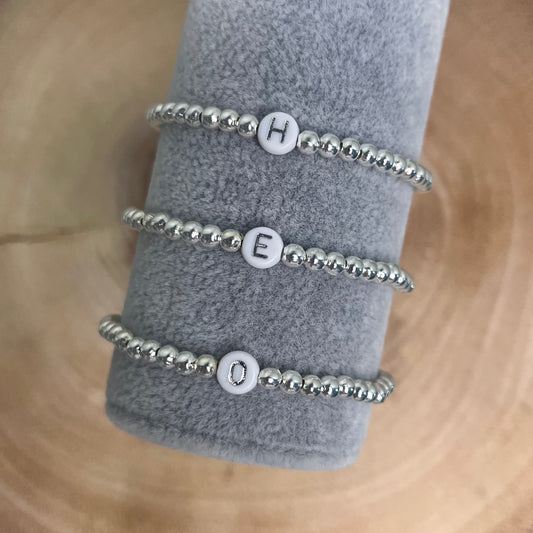 The Silver Initial Bracelet